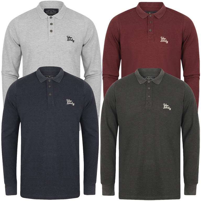 Snag the Cosenza Long Sleeve Polo Shirt for £10.79 at Tokyo Laundry ...