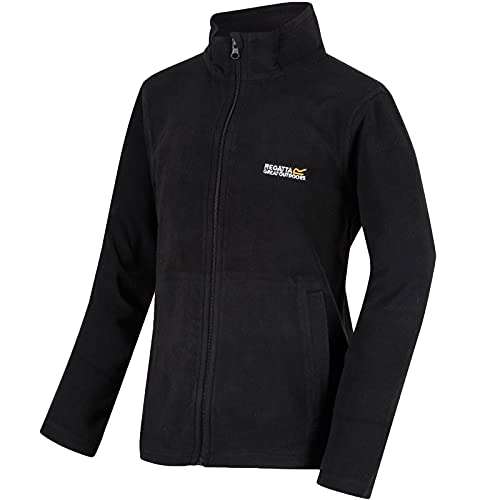 Regatta Kids King II Full Zip Fleece Top - Black - Multiple Sizes £5.60 @ Amazon