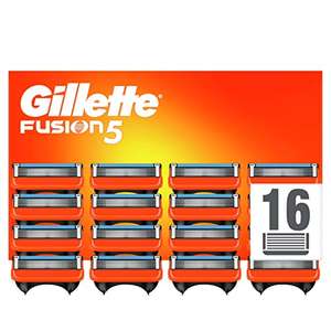 Gillette Fusion5 Razor Blades Men, Pack of 16 Razor Blade Refills with Precision Trimmer, 5 Anti-Friction Blades - £26.67 @ Amazon