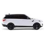 CMJ RC Cars TM Range Rover Sport Remote Control Car 1:24 scale with Working LED Lights, Radio Controlled Supercar (Range Rover Sport White)