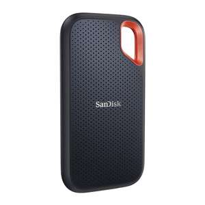 SanDisk 2TB Extreme Portable SSD, USB-C USB 3.2 Gen 2, External NVMe Solid State Drive, up to 1050 MB/s, IP65