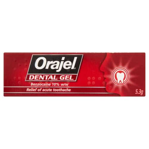 Orajel Dental Gel, 5.3g £3.50 / £3.33 with sub and save or £2.97 With Voucher @ Amazon