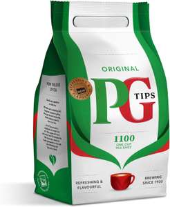 PG Tips Teabags 1100 Original One Cup - 5/15% S&S £20.89/£18.69