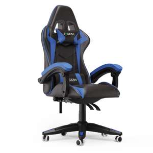 Ergonomic Gaming Chair with Lumbar Cushion + Headrest, Choice of Colours, Height-Adjustable Office & Computer Chair Sold by SAGEARMONA