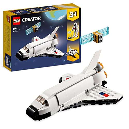 LEGO 31134 Creator 3 in 1 Space Shuttle Toy to Astronaut Figure to Spaceship