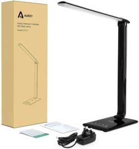 Aukey Led Desk Lamp 5 Colour Temperatures 7 Brightness Levels Usb Charging Port - Sold by fone-central - using code