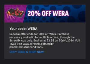 20% off Wera tools at Screwfix
