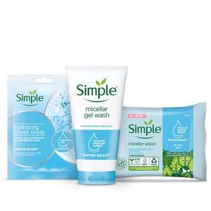 Simple Skin Kind Hydrating Beauty Bag Gift Set Simple
