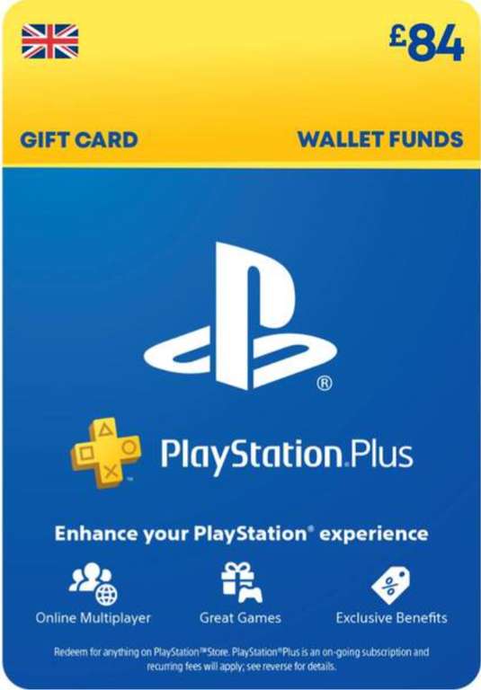 PlayStation Store Gift Card £84 PS5/PS4 (PSN) £71.85 @ ShopTo