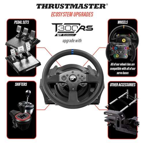 Thrustmaster T300 RS GT Force Feedback Racing Wheel - Officially licensed for Gran Turismo
