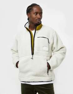 The North Face Extreme Pile 1/4 zip heavyweight fleece in off white w/code