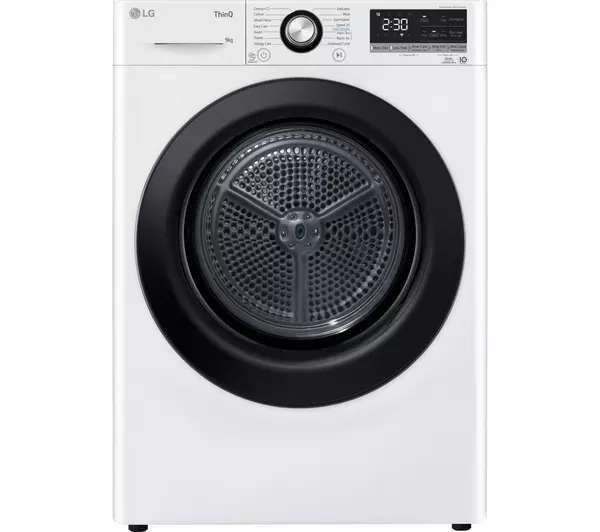 LG Dual Inverter WiFi-Enabled 9kg A++ Heat Pump Tumble Dryer (White) - £499 Delivered @ Reliant