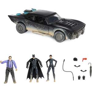 Ultimate Batman set w/Batman, Selina Kyle and The Penguin Action Figures, Batmobile & Accessories