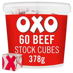OXO, 60 Beef Stock Cubes, 378 g - £7 (Subscribe & Save £6.30) @ Amazon
