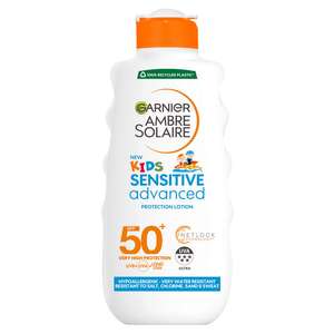 Garnier Ambre Solaire Kids Sensitive Sun Cream SPF 50+ 200ml - £3 @ Asda