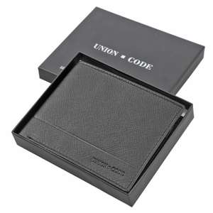 100% Genuine Leather RFID Protected Bi-Fold Mens Wallet with code £5.19/£6.49 @ The Jewellery Channel