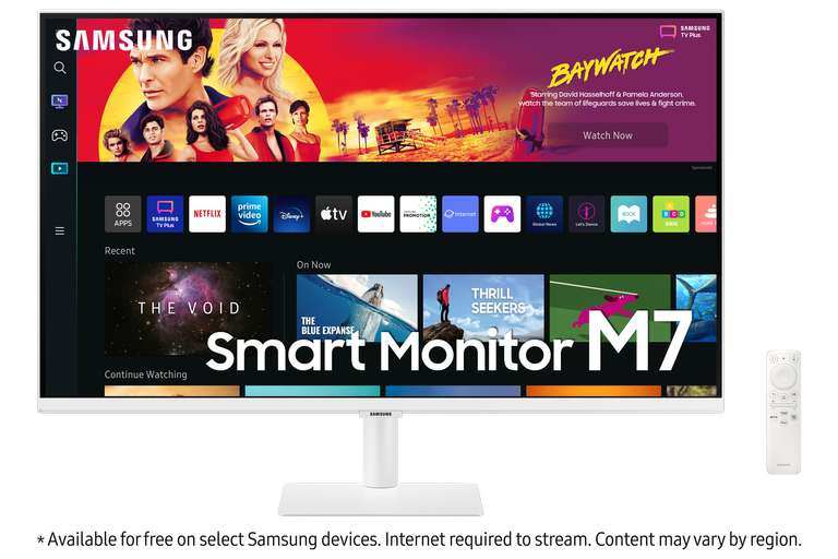 Opened, Never Used | Samsung 32" M70B White UHD, USB-C Smart Monitor with Speakers & Remote - £144 with code @ Samsung Good As New / eBay