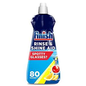 Finish Dishwasher Rinse & Shine Aid | Lemon| 400ml - £2.70 / £1.95 sub and save