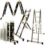 Heavy Duty 12 Tread Steel Multi Purpose Combi Ladder Black with Platform £80.75 Delivered Using Code @ Tools4Trade