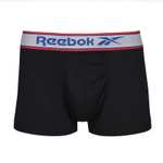 3 Pack - Reebok Mens Sports Trunks (Sizes S-XL) - Extra 10% Off + Free Next Day Delivery W/Codes