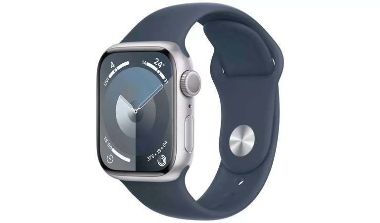 Apple Watch Series 9 41mm Alu Case/Storm Blue Sport Band S/M (£344 w/marketing code), Free C&C