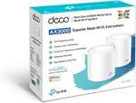TP-Link Deco X60 AX5400 Whole Home Mesh Wi-Fi 6 System, Up to 5,300 Sq ft Coverage, 1 GHz Quad-Core CPU, Compatible with Amazon Alexa