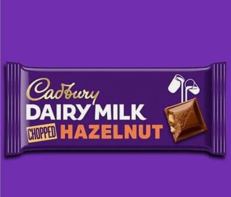 Cadbury Dairy Milk Chopped Hazelnut 95g - 69p @ Farmfoods