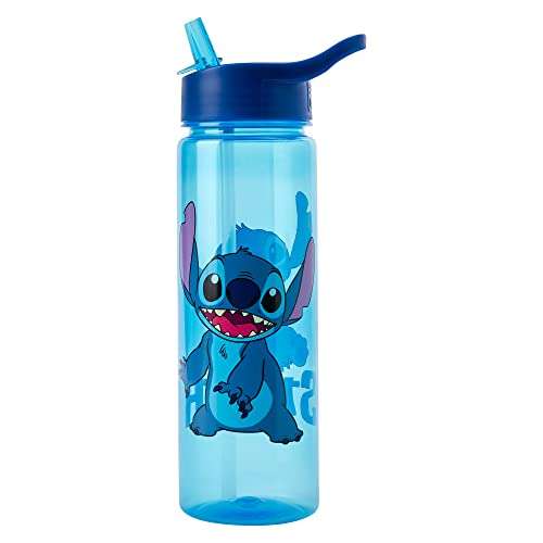 Stitch Water Bottle with Straw – Reusable Kids 600ml PP – Blue £3 at Amazon