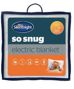 Silent Night So Snuggly Electric Blanket - Single £10 / Double £12.50 / King £15