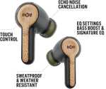 House of Marley Rebel Earbuds - Sustainably Crafted, Wireless Audio, Rechargeable and Touch Control features - Black and Cream