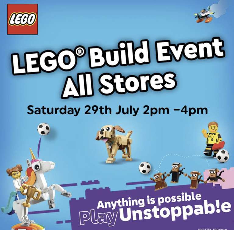 Free Lego Build Event