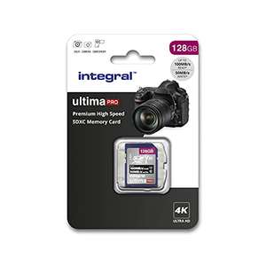 Integral 128GB SD Card 4K Ultra-HD Video Premium High Speed Memory Card - £12.99 - @ Amazon