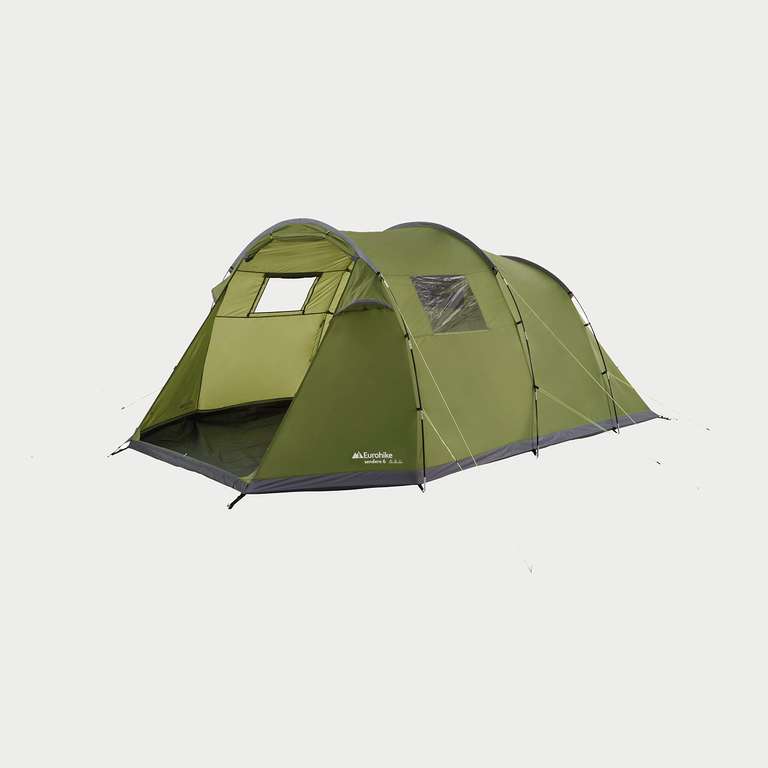 Eurohike Sendero 6 Waterproof Family Tent with Sewn-in Groundsheet and Inbuilt Porch - sold and dispatched by GO_Outdoors