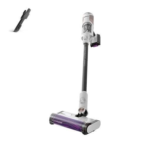 Shark Detect Pro IW1511UK Cordless Vacuum Cleaner, 60mins, removal battery - White & Brass + Claim a 5 Year Guarantee