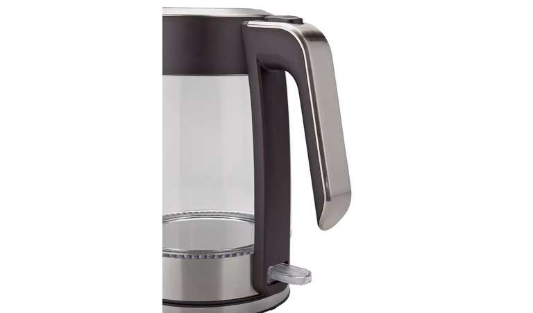 Cookworks Illuminating Glass and Stainless Steel 1.7L Kettle - Free C&C