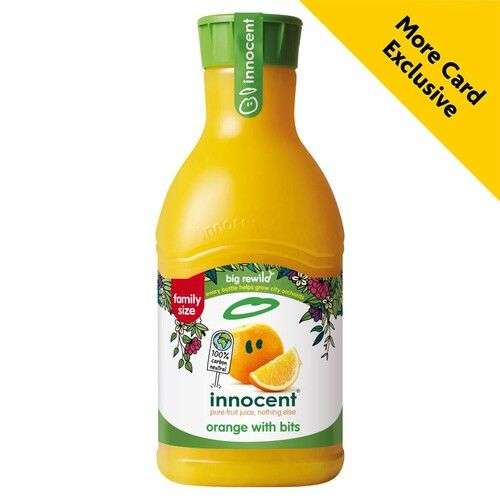 Innocent Orange Juice with Bits / Innocent Smooth Orange Juice - Big 1.35Ltr - £3 @ Morrisons