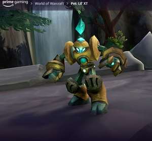 World of Warcraft Claim your Lil' XT Pet: Free via Twitch / Amazon Prime Gaming