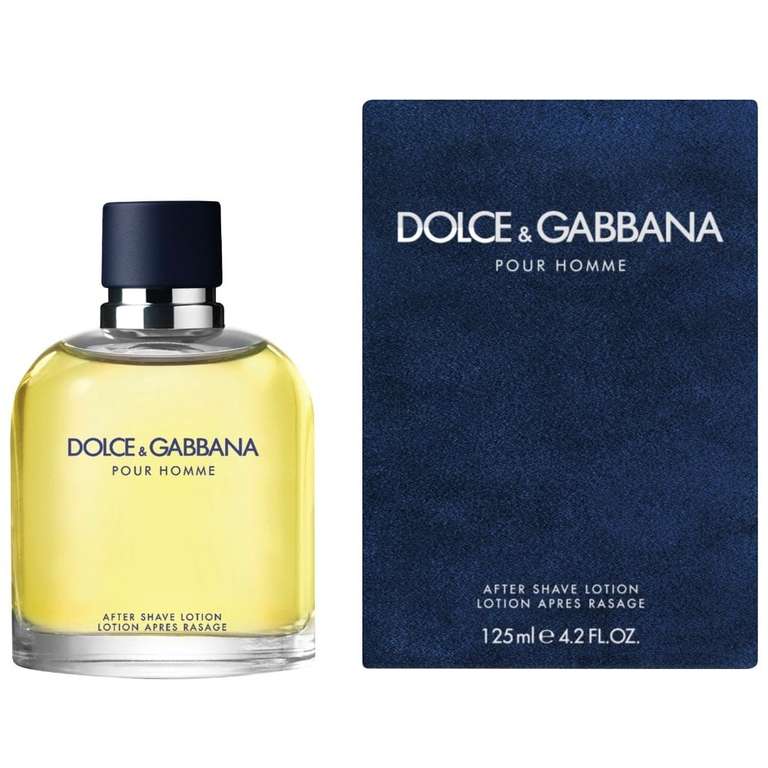DOLCE & GABBANA Pour Homme Aftershave Lotion 125ml - £29.60 + Free Delivery - @ Justmylook