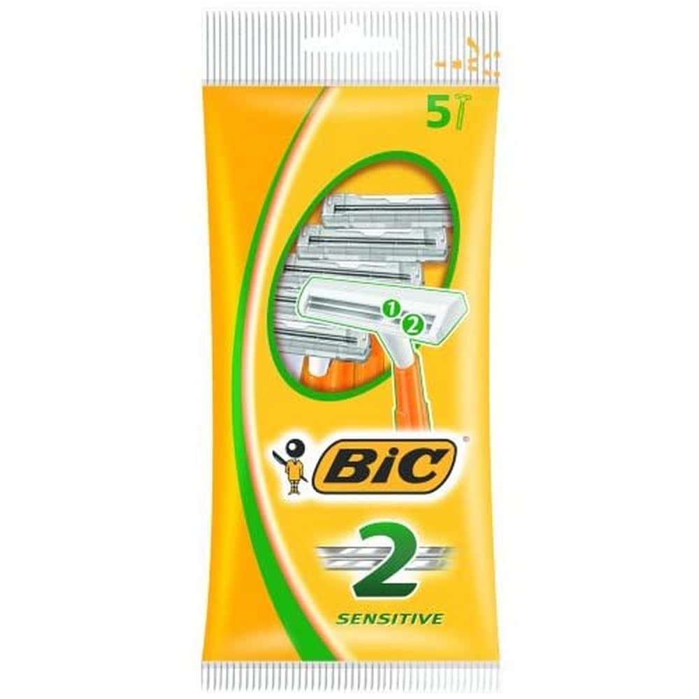 BIC 2 Pack of 5, Twin Blade Disposable Razor (85p S&S) | hotukdeals