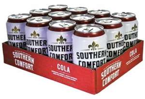 12 x pre mixed Southern Comfort and Coke £13.68 @ Amazon
