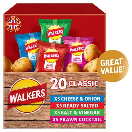 Walkers crisps variety 20 pack