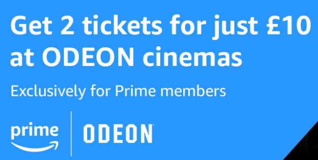 Get 2 Standard Odeon Tickets / 2 Recliner Tickets for £15 at Odeon Luxe with Amazon Prime