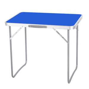 Portable Folding Table, Blue, White Or Orange 50cm x 70cm x 60cm
