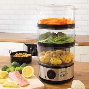 Quest 35220 3 Tier Food Steamer 60 Minute Timer Function / 400W - £23.49 @ Amazon sold by @ The Benross Group