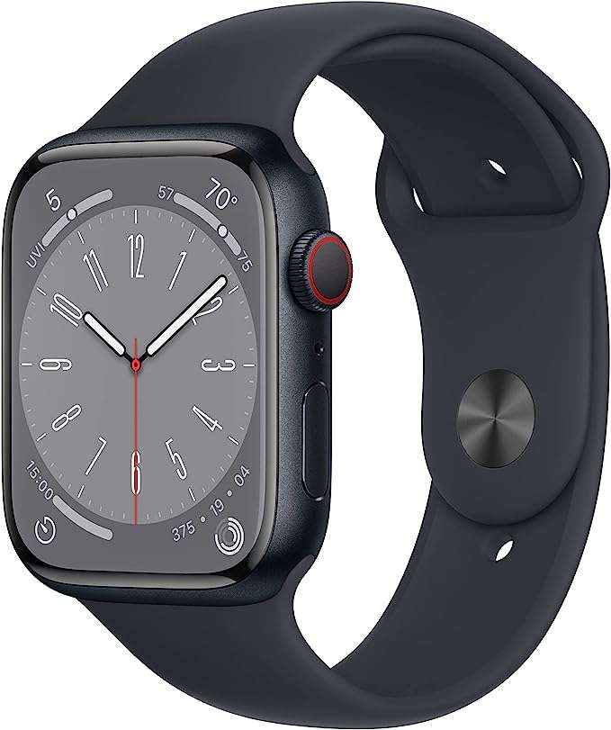 Apple Watch Series 8 GPS + Cellular 41mm Midnight Sport Band