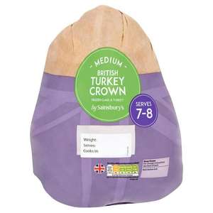 Sainsbury's Medium British Frozen Turkey Crown 2kg-2.3kg - Fulham Wharf