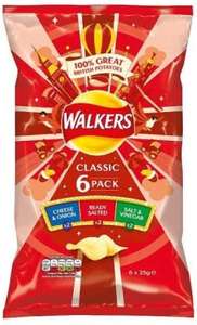 Walkers Crisps Classic Variety 6x25g BBE Feb 24 - min spend £22.50