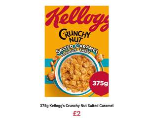 375g Kellogg's Crunchy Nut Salted Caramel - £2 @ Farmfoods