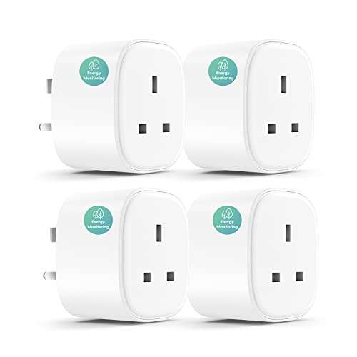 Meross Smart Plug with Energy Monitor MSS310 4 pack £29.99 using voucher @ Amazon