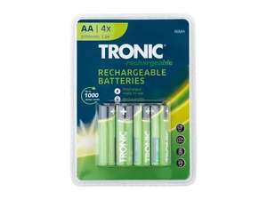 Tronic 4 Pack Rechargeable AA/AAA Batteries - Instore East Kilbride